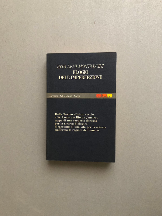 Elogio dell'imperfezione - Rita Levi Montalcini - Garzanti-1