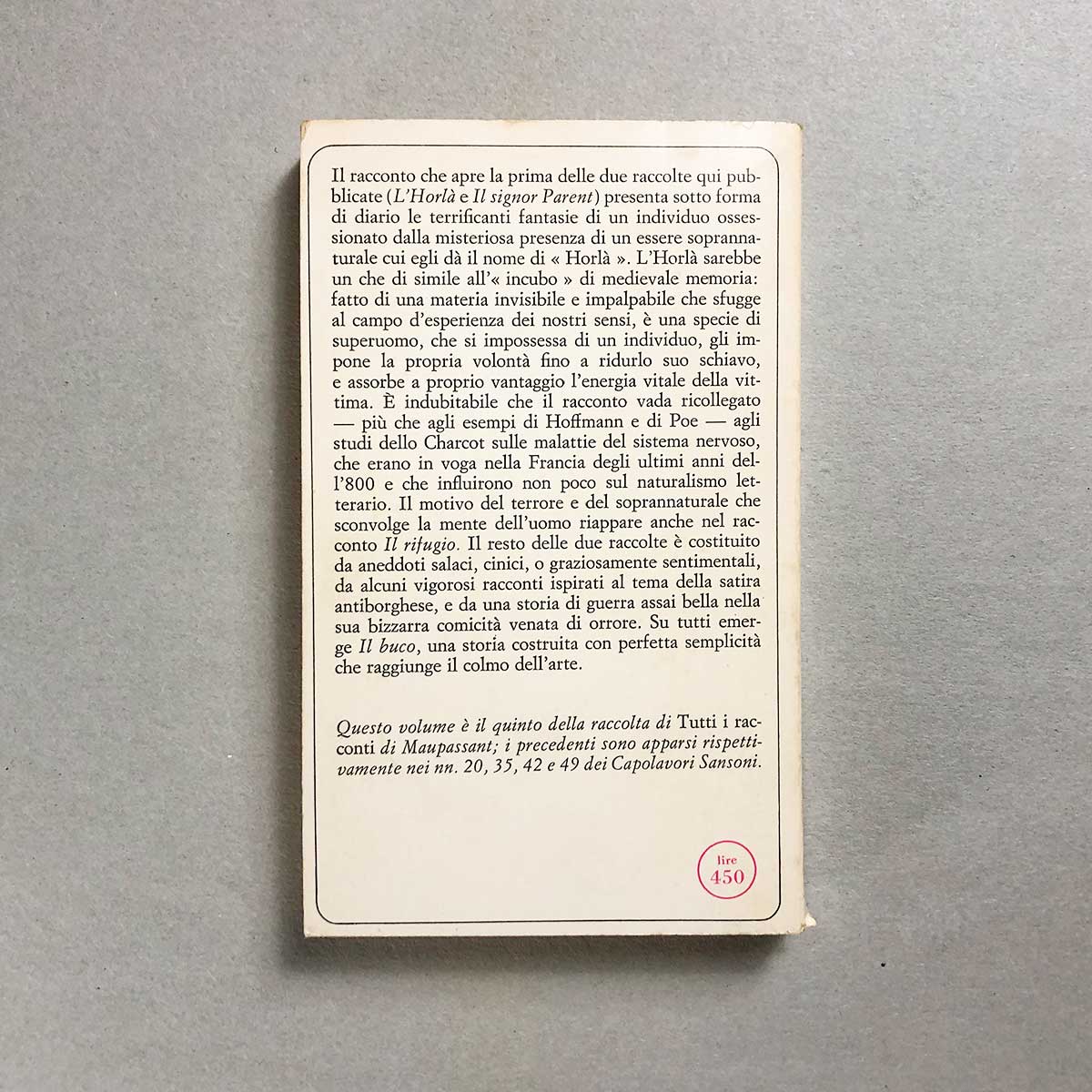 libro-horla-maupassant-sansoni-retro-copertina
