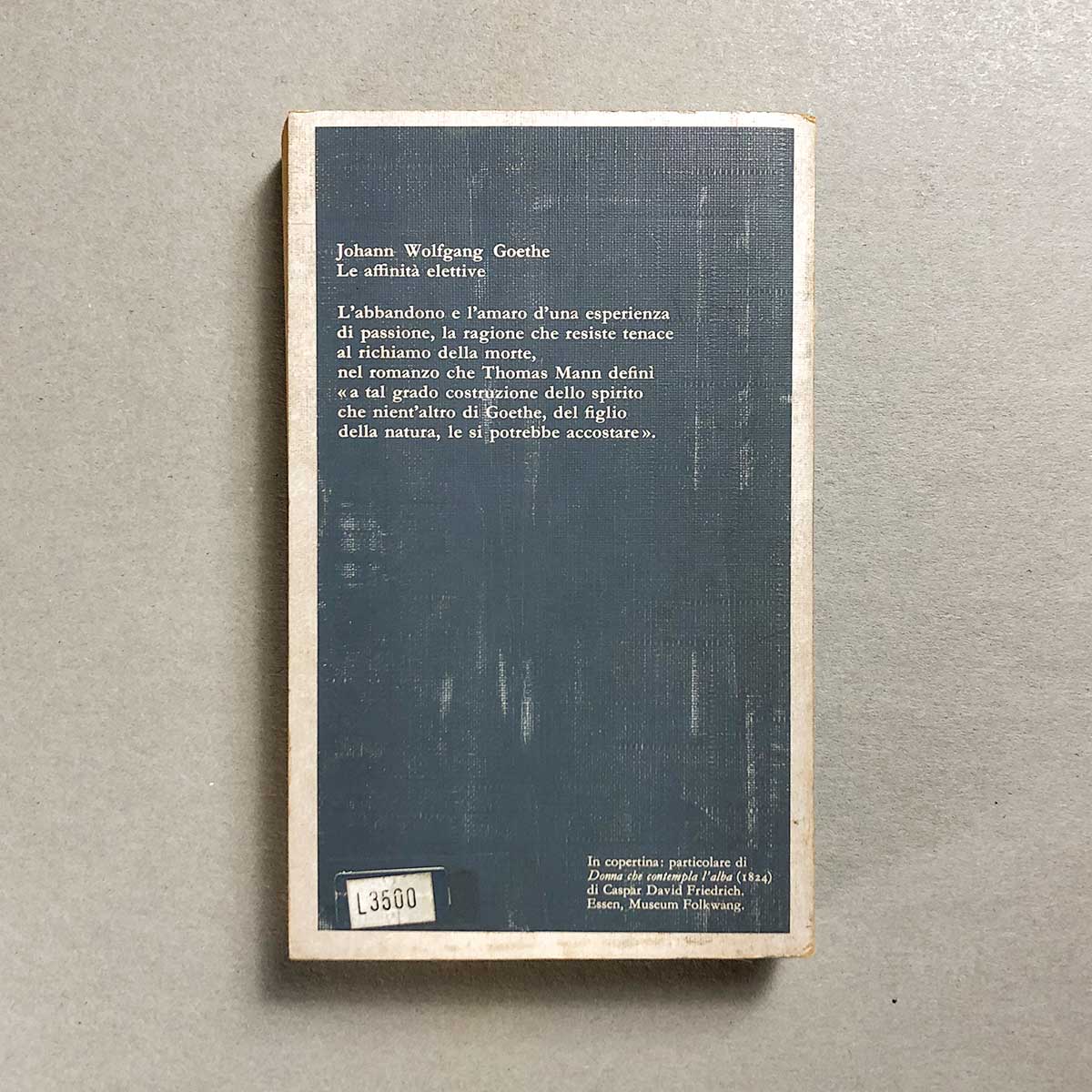 Affinity Goethe Le affinità elettive - Johann Wolfgang von Goethe - Garzanti - Doparà