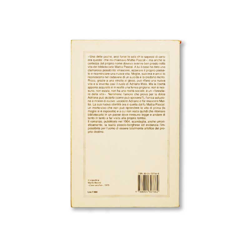 il-fu-mattia-pascal-luigi-pirandello-oscar-mondadori-quarta-copertina
