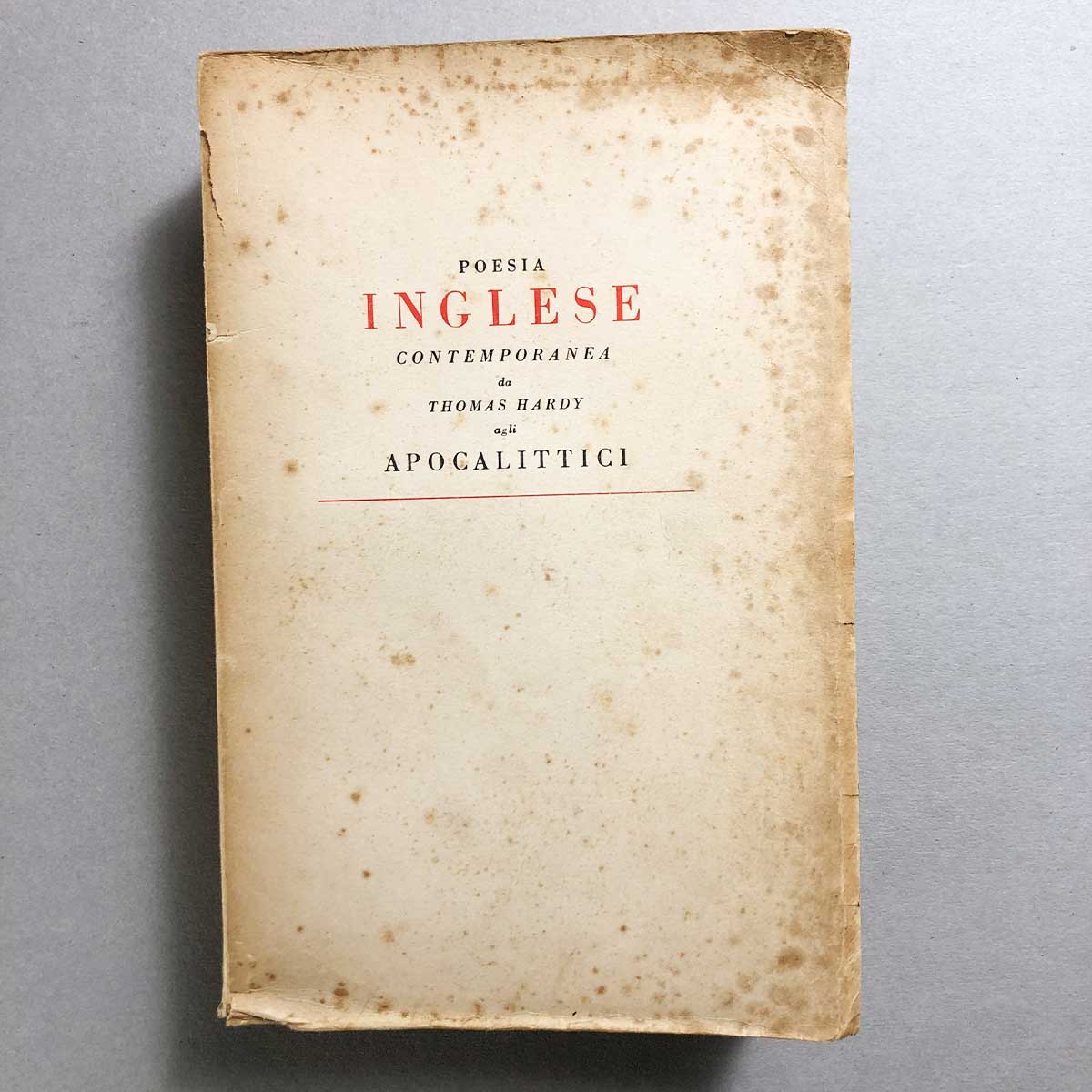 Poesia inglese contemporanea - Doparà